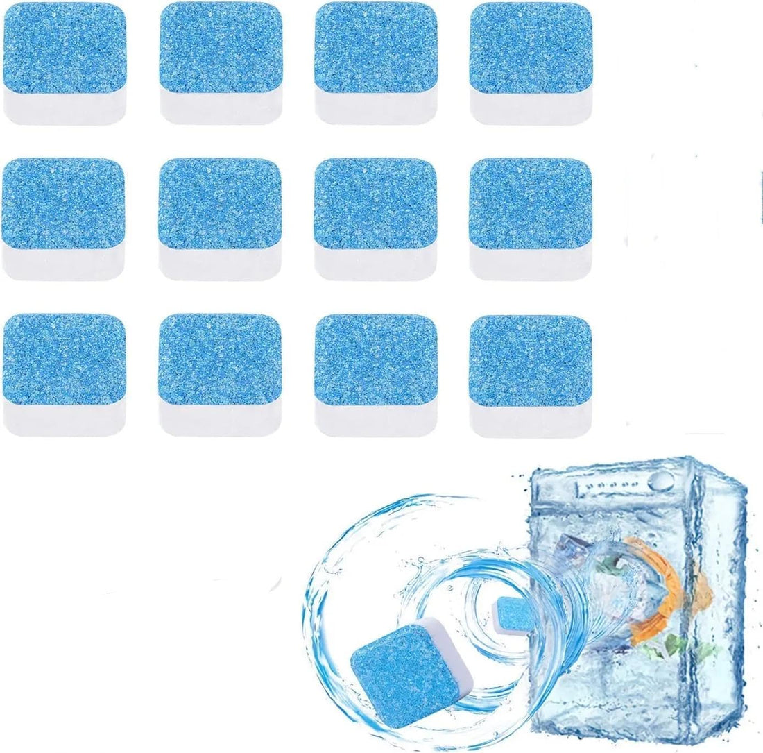 Washing Machine Cleaning Tablet - Deep Cleaning Tablets for Washing Machine, Renewal and Disinfection Universal for Internal Parts, Now at Al-Israa (2 Pack 24 Tablets)