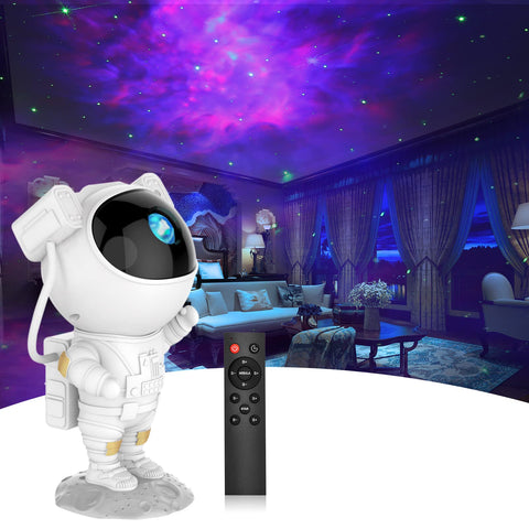 Astronaut Star Projector Night Light - Kids Galaxy Nebula Night Light Projector with Timer & Remote, Starry Space Projector for Bedroom & Game Room, Great Gift for Children & Adults on Christmas