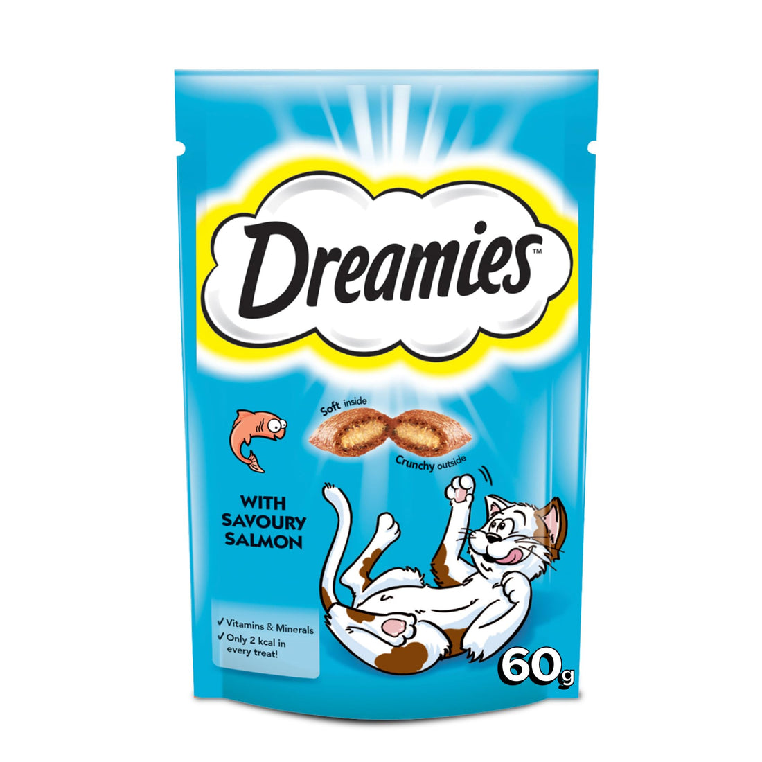 Dreamies Salmon Flavor Pet Food 60Gm