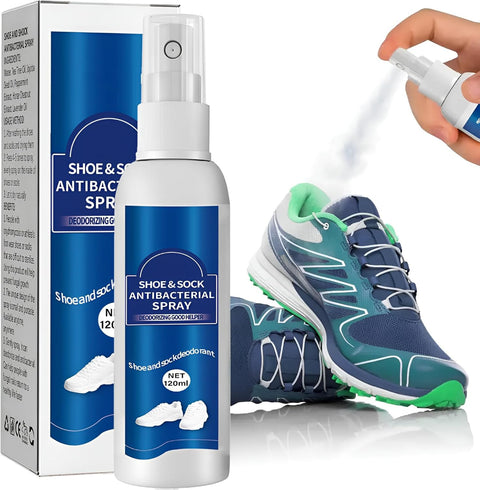 Plan A Shoe Deodorizer Spray, Antibacterial Foot Deodorant, Natural Antibacterial Spray 120ml, Foot Odor Relief, Shoe & Socks Freshener