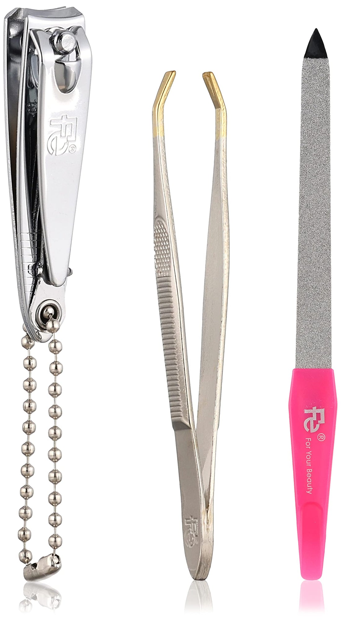 Fe Economic Set Nail File, Tweezer 3 pcs 023