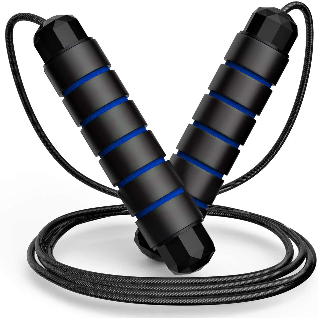 Training Jump Rope, Fitness Jumping Rope, Ergonomic Design, Adjustable Length, Breathable and Absorbent Grip, Tangle-Free Rope, Weight Loss, Calories Burned, Keeping Health, Ultra Lightweight