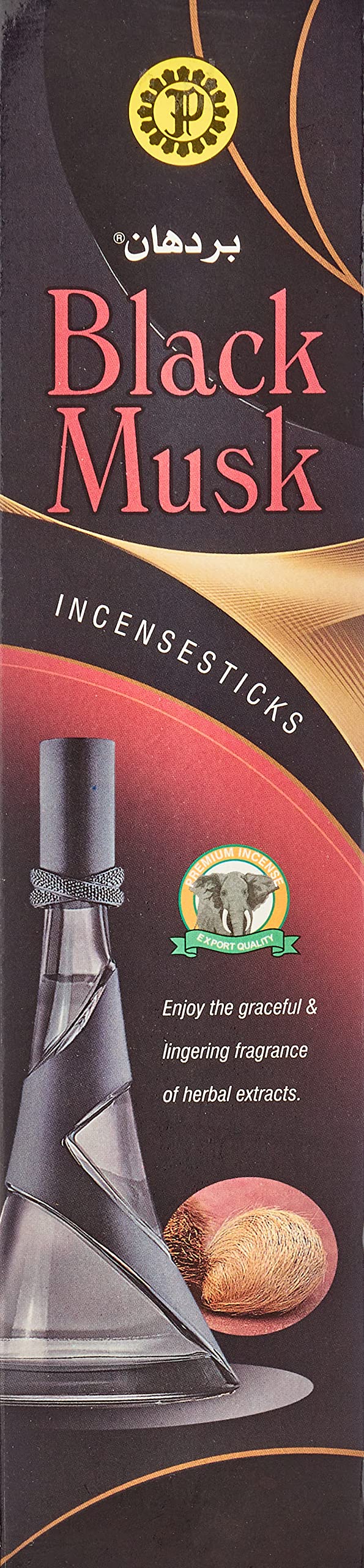 Pradhan Incense Sticks, 14 Sticks - Black Musk