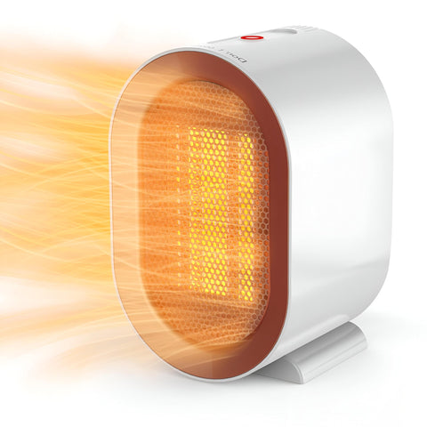 Heater - Portable Electric Heater 1200W Fast Heating with Dual Temperature Settings and Safe Tip-Over Protection, Great for Indoor Use in Small Spaces Like Homes and Offices