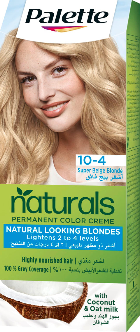 Palette Permenant Natural Colour 10-4 Super Beige Blonde 50 ml
