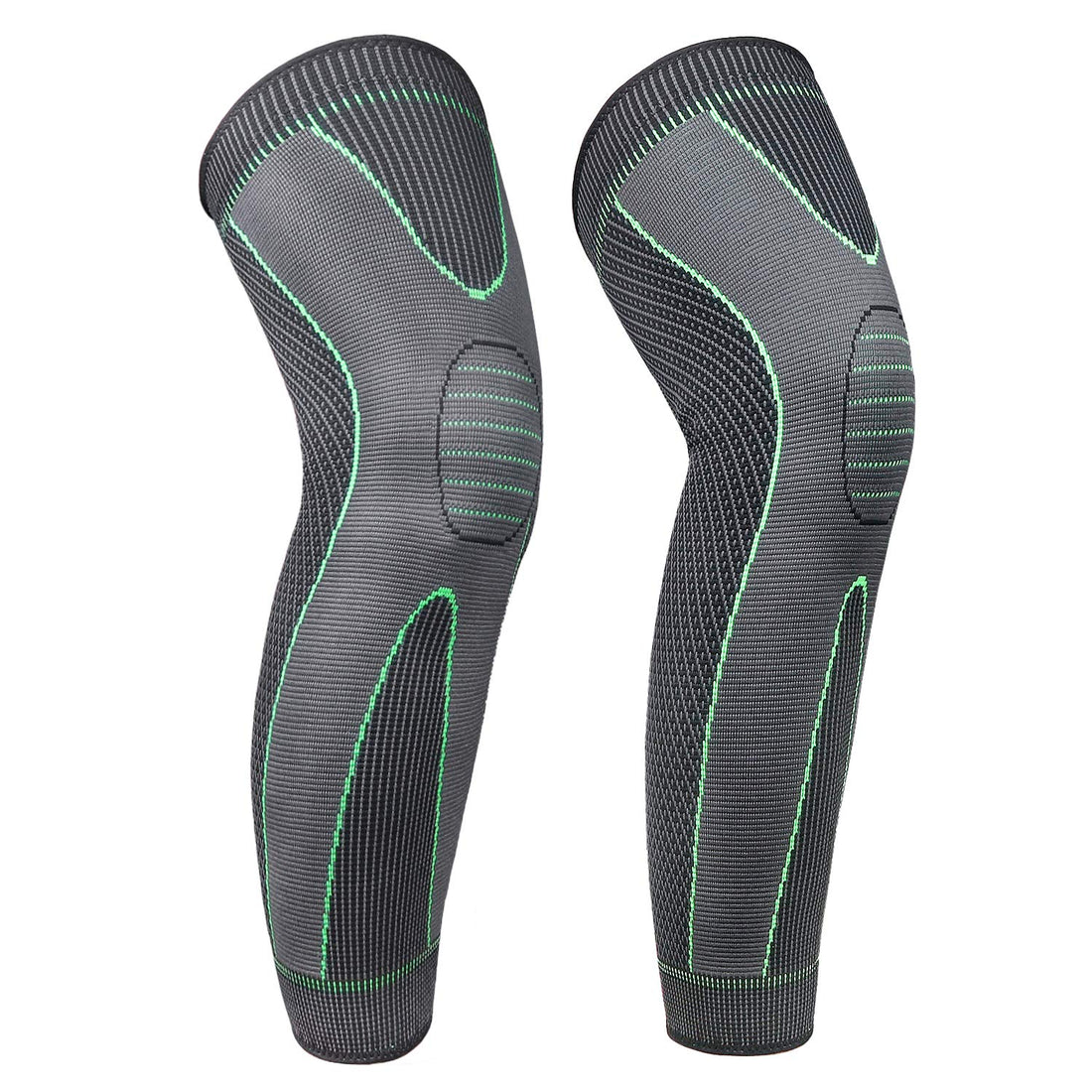Full Leg Sleeves Long Compression Leg Sleeve Knee Sleeves Protect Leg, for Man Women Basketball, Arthritis Cycling Sport Football, Reduce Varicose Veins and Swelling of Legs