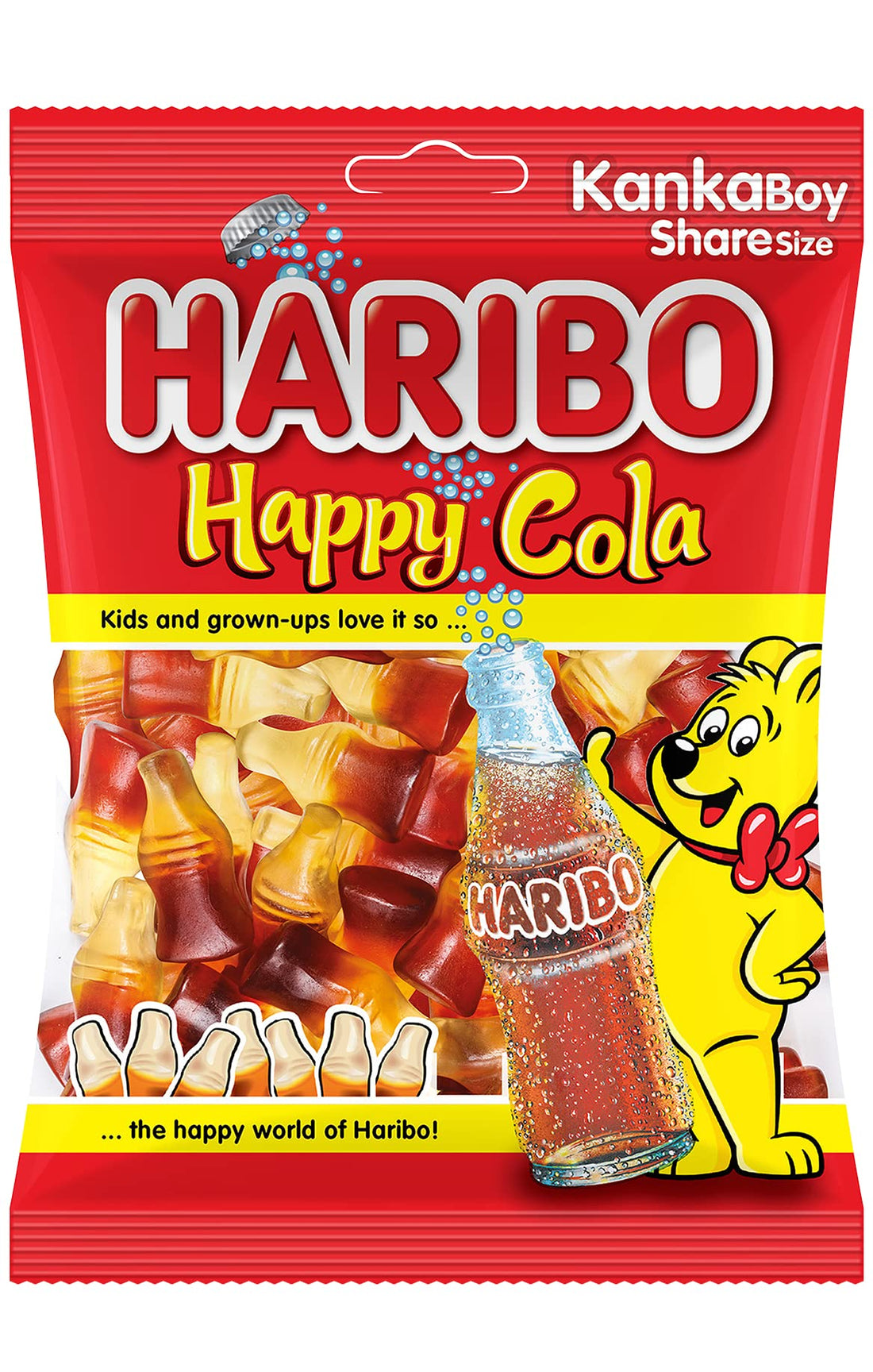 HARIBO Happy Cola Jelly Candy - 65 grams