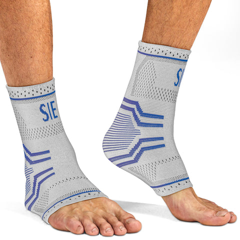 Special Essentials 1 Pair Ankle Brace for Men & Women: Relief for Plantar Fasciitis, Arch Support, Heel Spur Pain, Foot Swelling, Achilles Tendonitis, Ankle and Foot Compression Sleeve Sock (Blue,