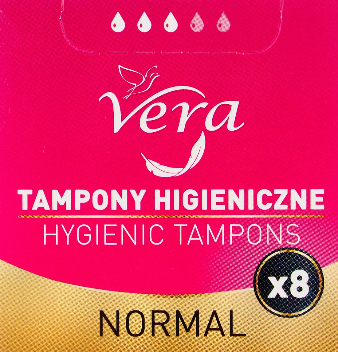 Vera Normal Tampons 8-Pieces, Pink