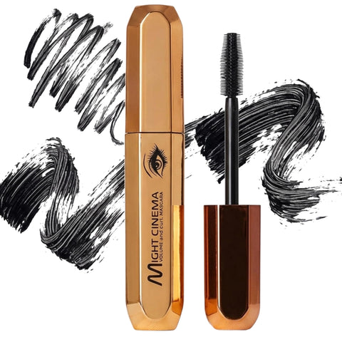 Chocolate mascara, long-lasting, lengthens and thickens eyelashes, waterproof and smudge-proof, 10 grams (black)