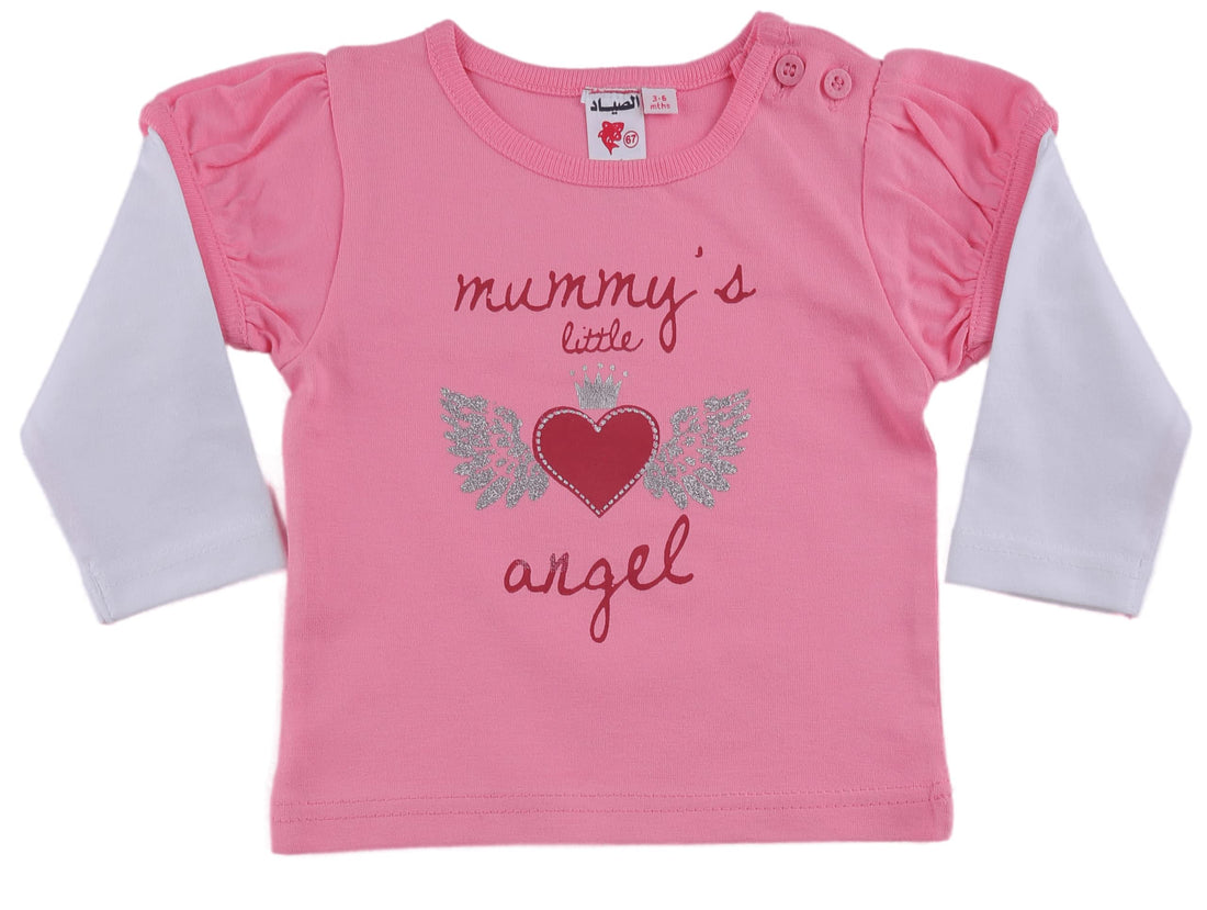 Elsayaad Girls little angel t-shirt T-Shirt