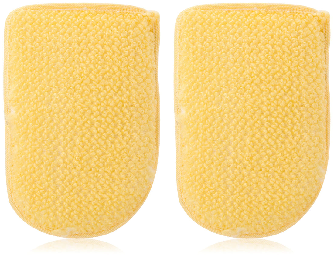 Treprof Tre-5126 Small Natural Oval Glove Massage Loofah For Bath, Spa, And Shower – Pack Of 2