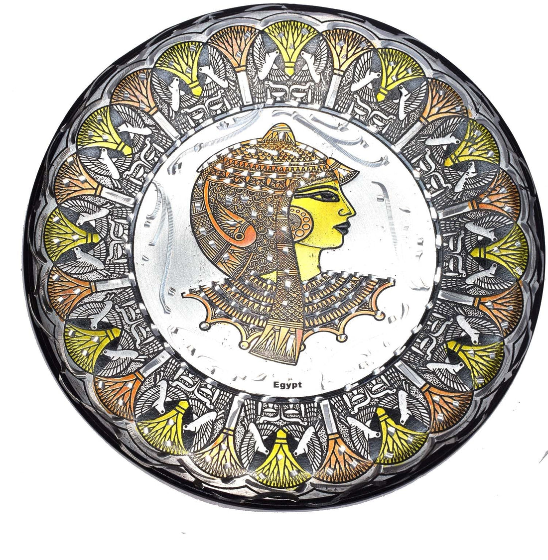 immatgar pharaonic Decorative plate ancient Egyptian souvenirs gifts from Egypt Collectible Pharaoh (shape5)