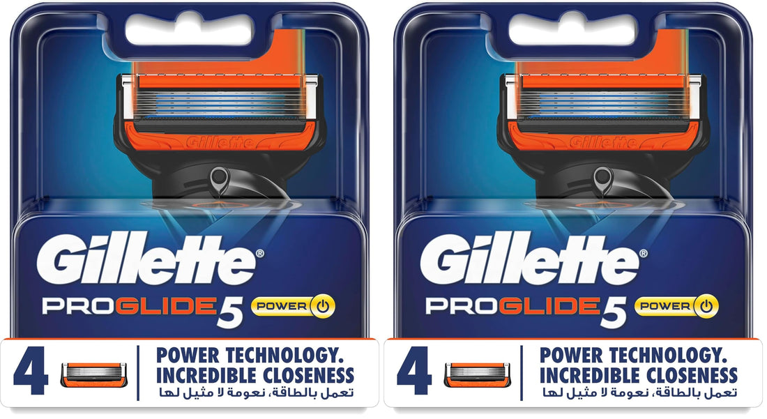 Gillette ProGlide 5 Power Blades Refills, 5 Bladed 4 Count (Pack of 2)