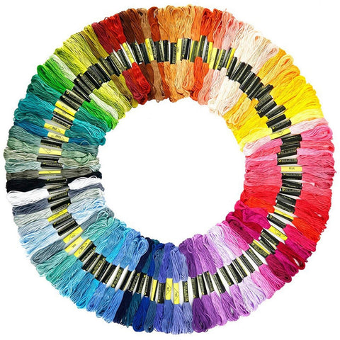 100 Colours Embroidery Thread, Yarn, Embroidery Thread Set, Bracelets Knotting, Bands for Bracelets, Friendship Bracelets, Knotting Yarn, Pearl Yarn, Embroidery Set Adults, for Braiding, Crafting,