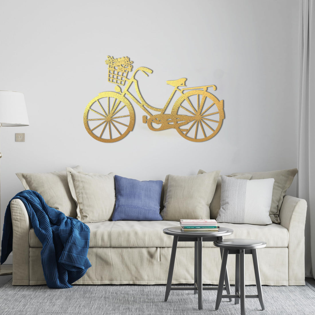 Home Gallery Bike Wood Wall art 70x110 Gold