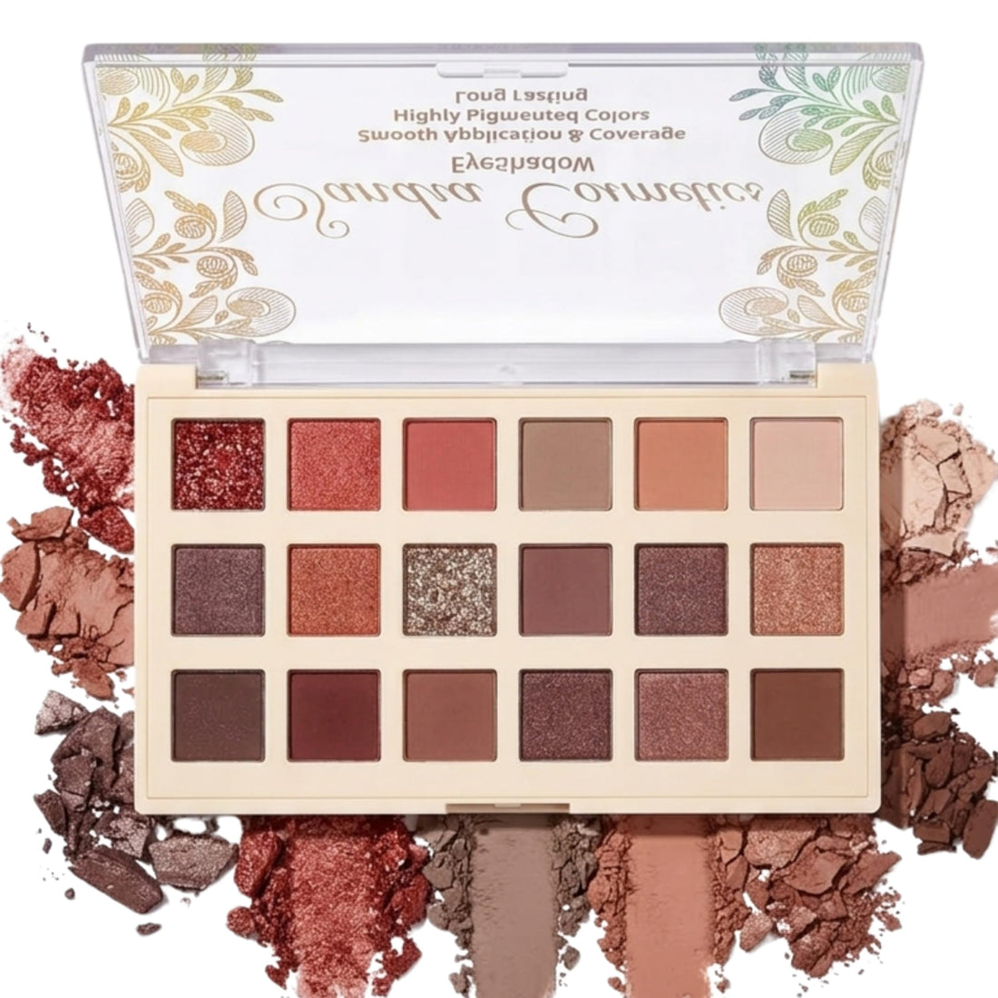 18 Colors Nude Pink Gold Brown Basics Eyeshadow Palette,Matte Nude Neutral Naked Eye Shadow Makeup,Long Lasting Waterproof,Great for Travel Gift Kit