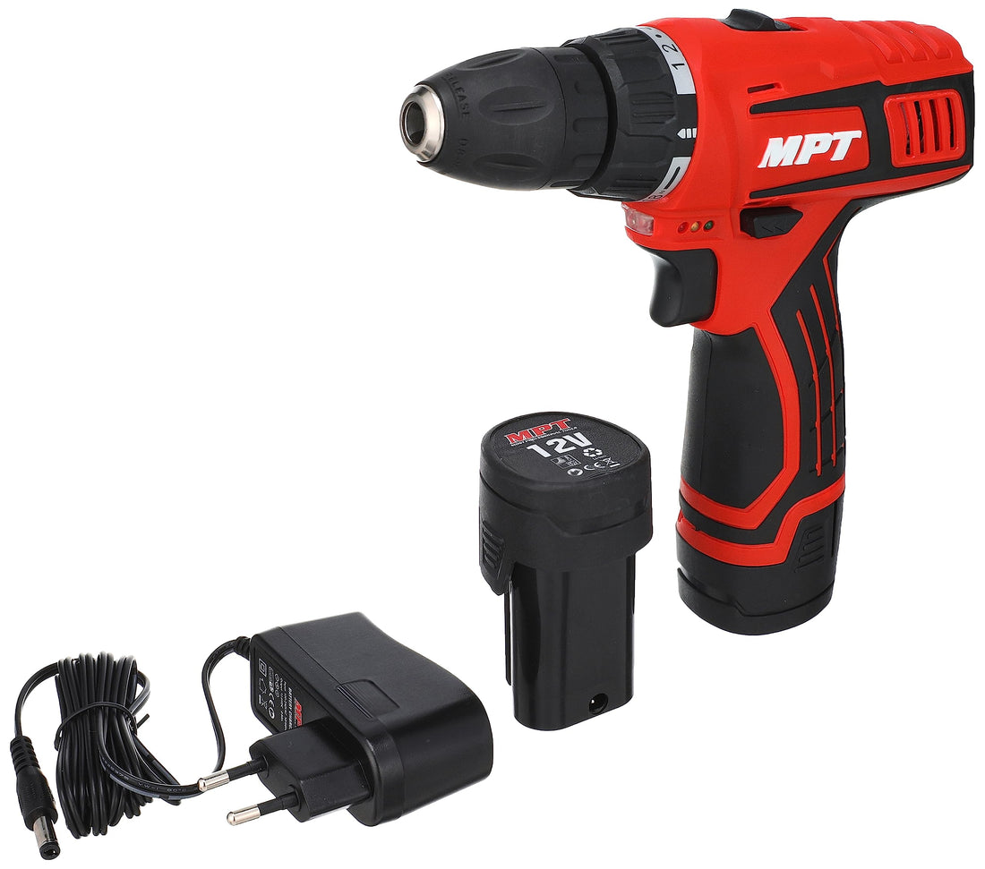 MPT MCDT1226.B2 12V Li-ion Cordless Drill, 10 mm - 1500 mAh Battery, 0-600 r/min
