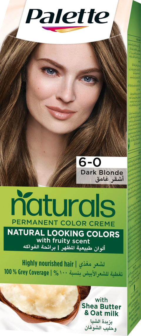 Palette Permenant Natural Colour 6-0 Dark Blonde 50 ml