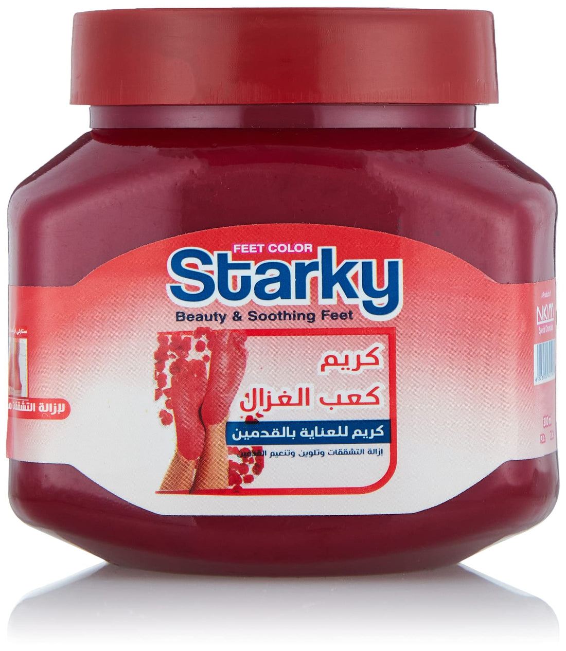 Starky Feet Color Beauty & Soothing Feet Kaab El Ghazal Cream Red - 300ML