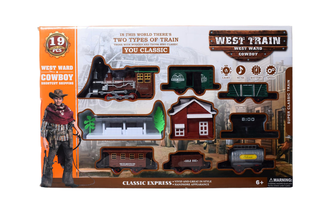 Dream Land Plastic Cowboy Toy 19 Pieces 30x20x15 cm Multicolor