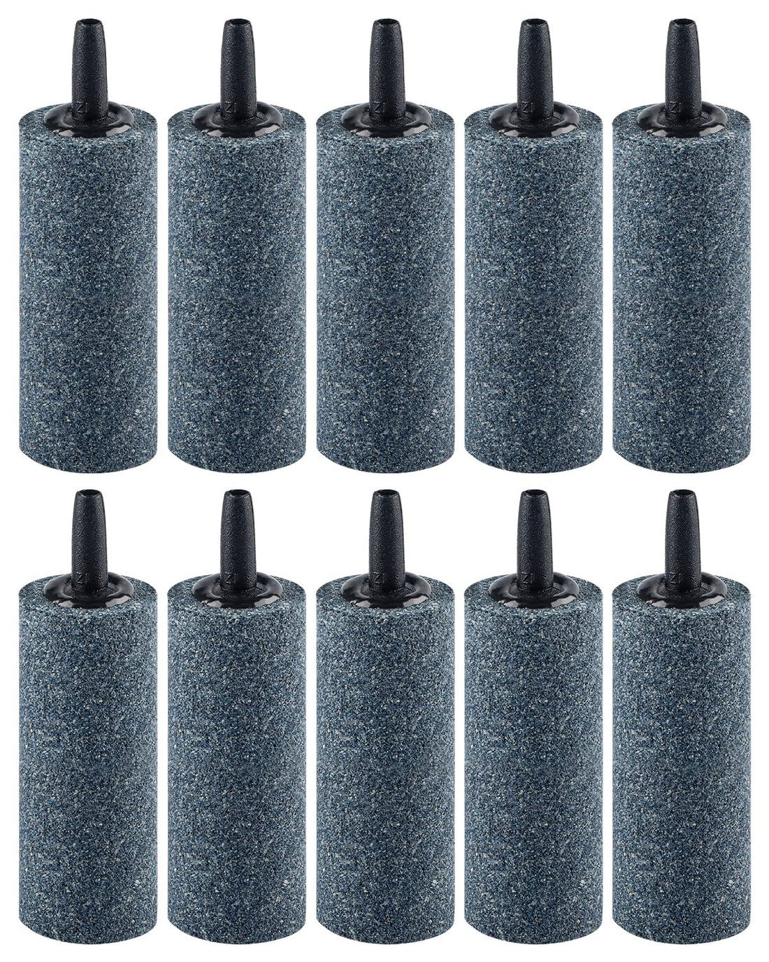 Pawfly Aquarium Air Stone Bubbler 5 cm Cylindrical Bubble Release Tool Oxygen Diffuser for Air Pump Fish Tank Bucket Small Pond and DWC Reservoir, 10 Pack