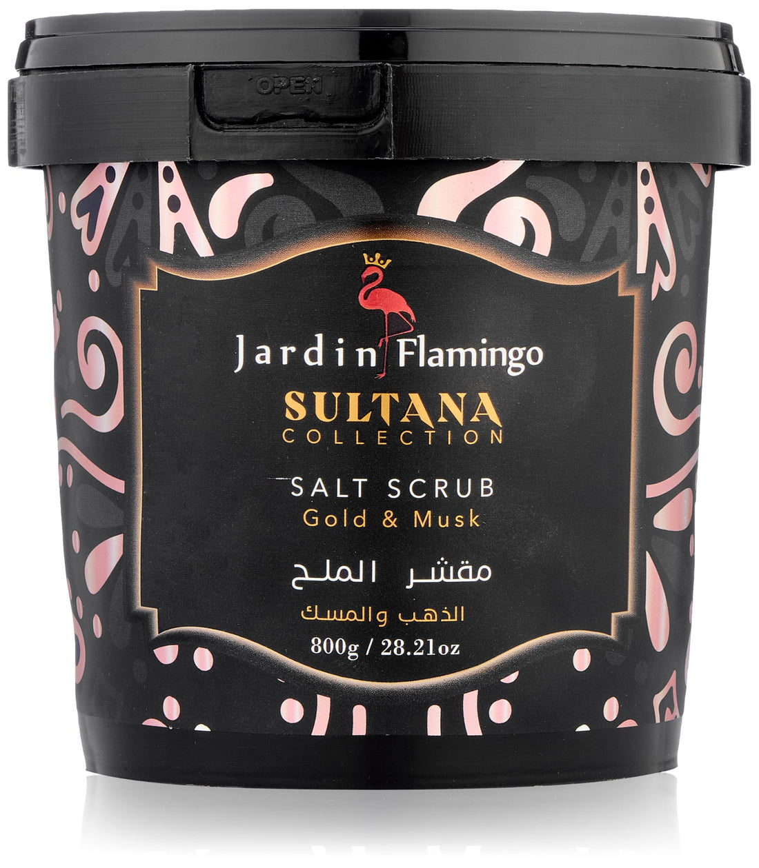 Jardin Flamingo Gold and Musk Sultana Salt Scrub 800 g
