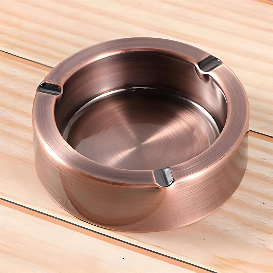 Outdoor Ashtray - Durable, Heat Resistant, Windproof Copper and Stainless Steel Ashtray with Metal Copper for Modern Homes