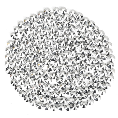 novani Rhinestones Flatback Rhinestones for Crafts Glass Nail rhinestones Nail Gems Crystals Non Hotfix Rhinestones for Makeup Bags Shoes Decoration DIY(SS16,1440pcs,Silver)