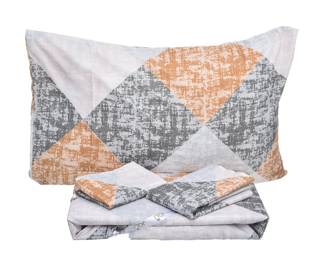 Julie Florida Elastic Fitted Bed Sheet Set with Pillowcase 4-Pieces Set, 160 cm x 200 cm Size, Drawing 24