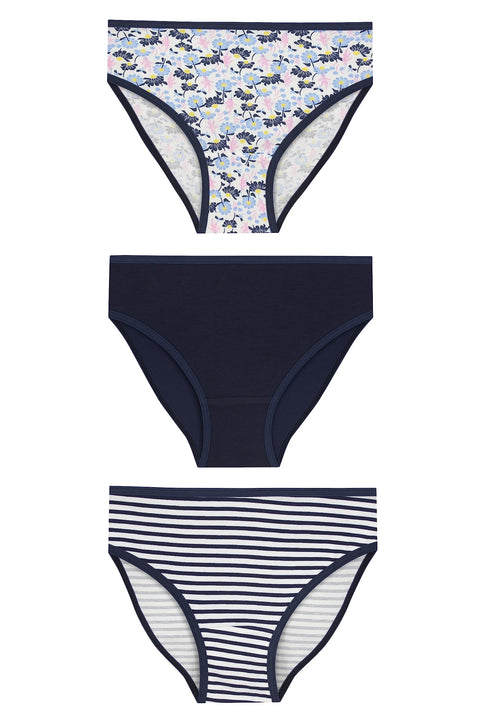 Womens Women's Bikini cut underwear Bikini Style Underwear (pack of 3)