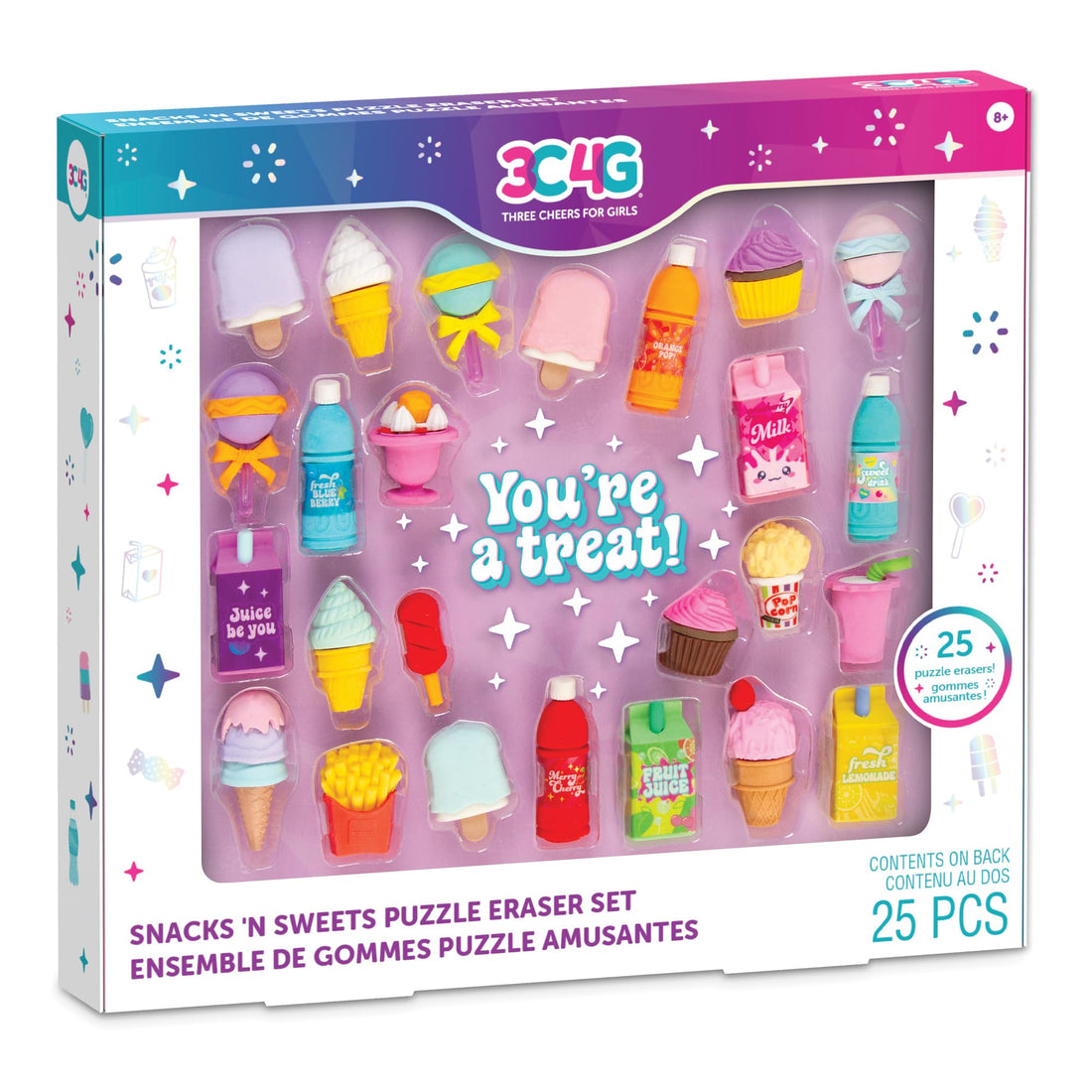Snack n' Sweets Puzzle Eraser Set