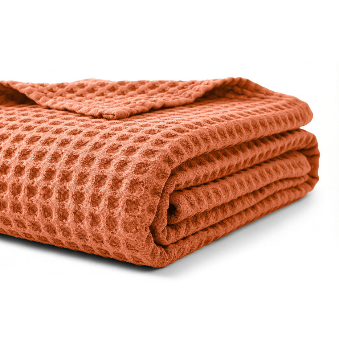 Egyptian cotton Waffle throw blanket,ultra-soft & lightweight with an elegant woven design,king size 255x225 cm,Havan Color