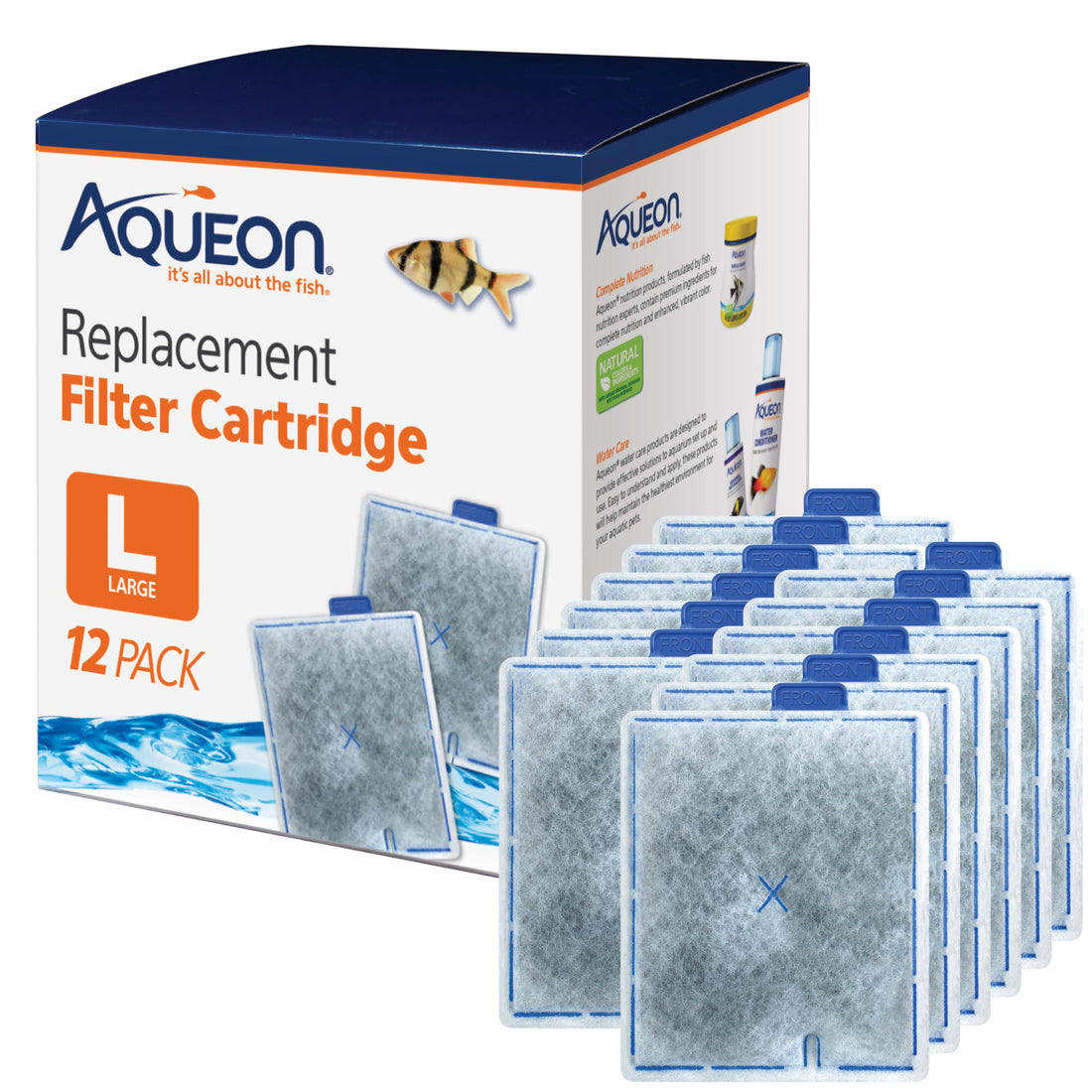 Aqueon Replacement Filter Cartridges Large - 12 pack