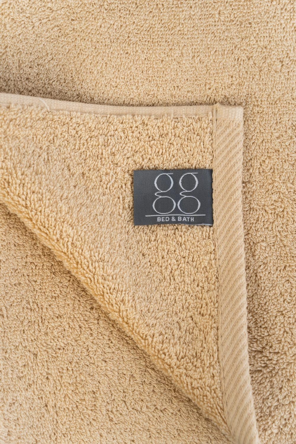 BB Bed & Bath Small Hand Towels, 100% Egyptian Cotton, 33x33 cm, White, Beige, Teal, Pink, 5 Pieces (Beige)