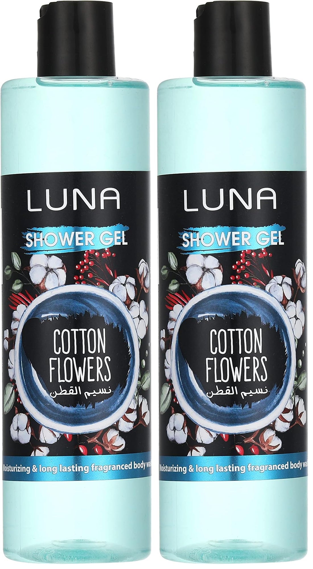 Luna Shower gel cotton flowers 500 ml (Pack of 2)