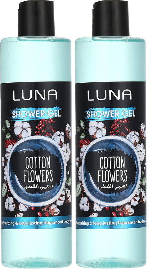 Luna Shower gel cotton flowers 500 ml (Pack of 2)