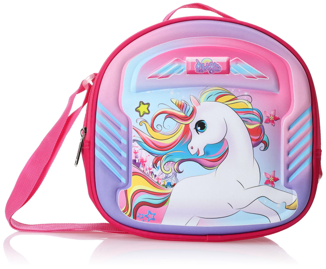 Migo 3D Unicorn1 Lunch Bag, Pink