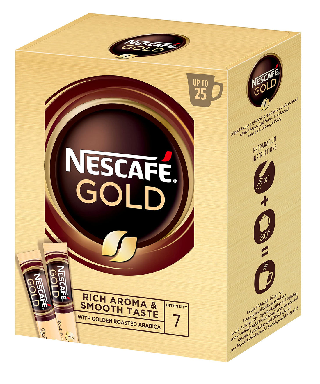 NESCAFÉ Gold Coffee Stick pack of 25x1.8g 1.8 g (Pack of 25)