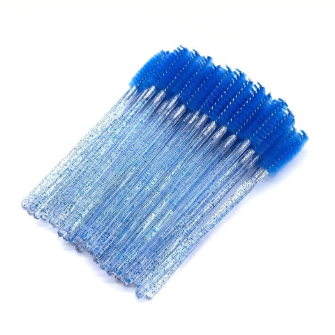 Pro Lash Brush - 50 single-use spoolie wands with ultra-soft fibers that glide smoothly for precise eyebrow and eyelash extension work, maintaining hygiene. (Option 3)