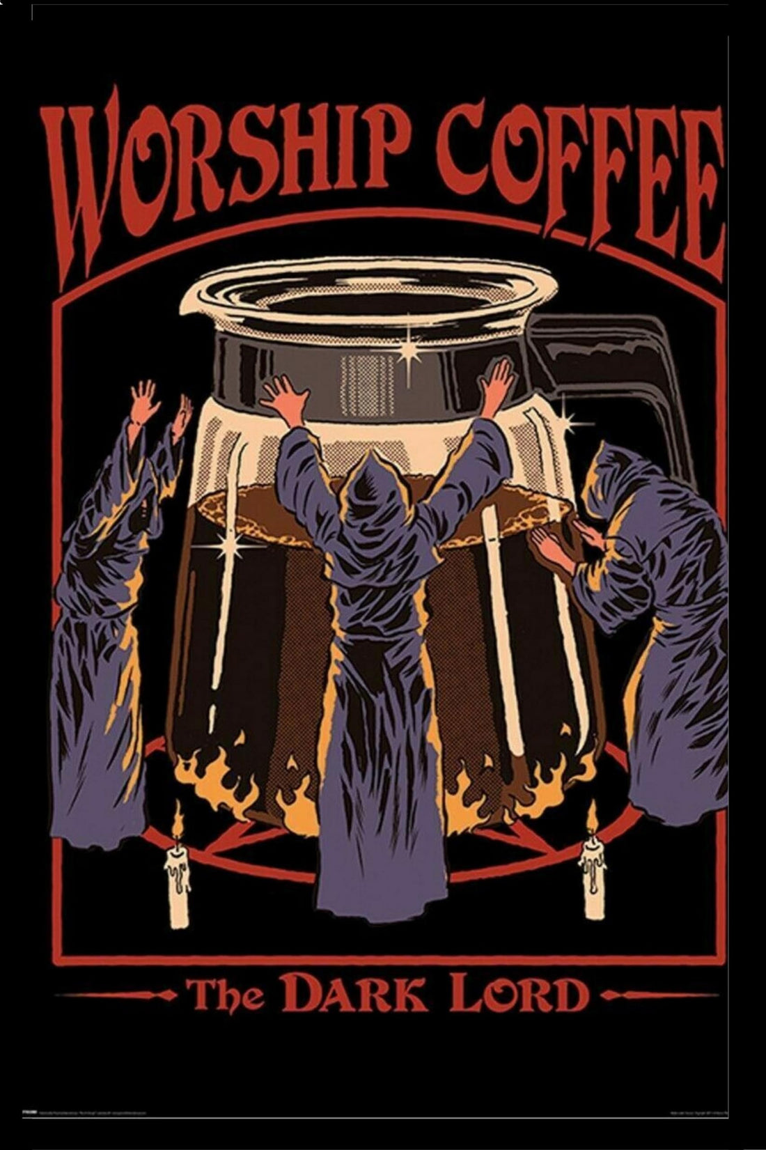 Frame to display artwork and photos Steven Rhodes (Worship Coffee) PP34550 size 61x91,5 cm.