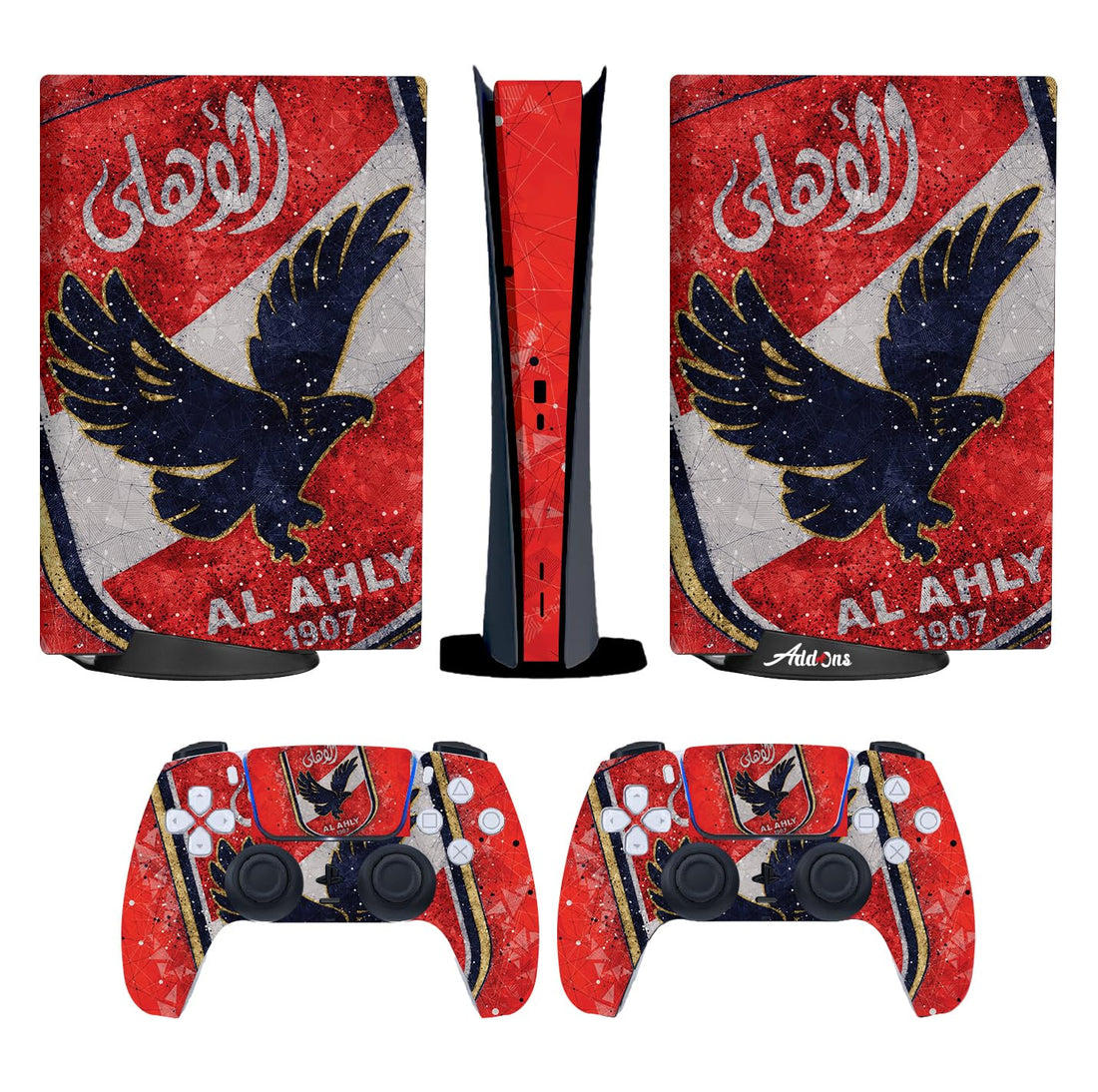 Add-Ons PS5 Al Ahly SC #4 Skin Compatible With PlayStation 5 Console (Slim - Digital)