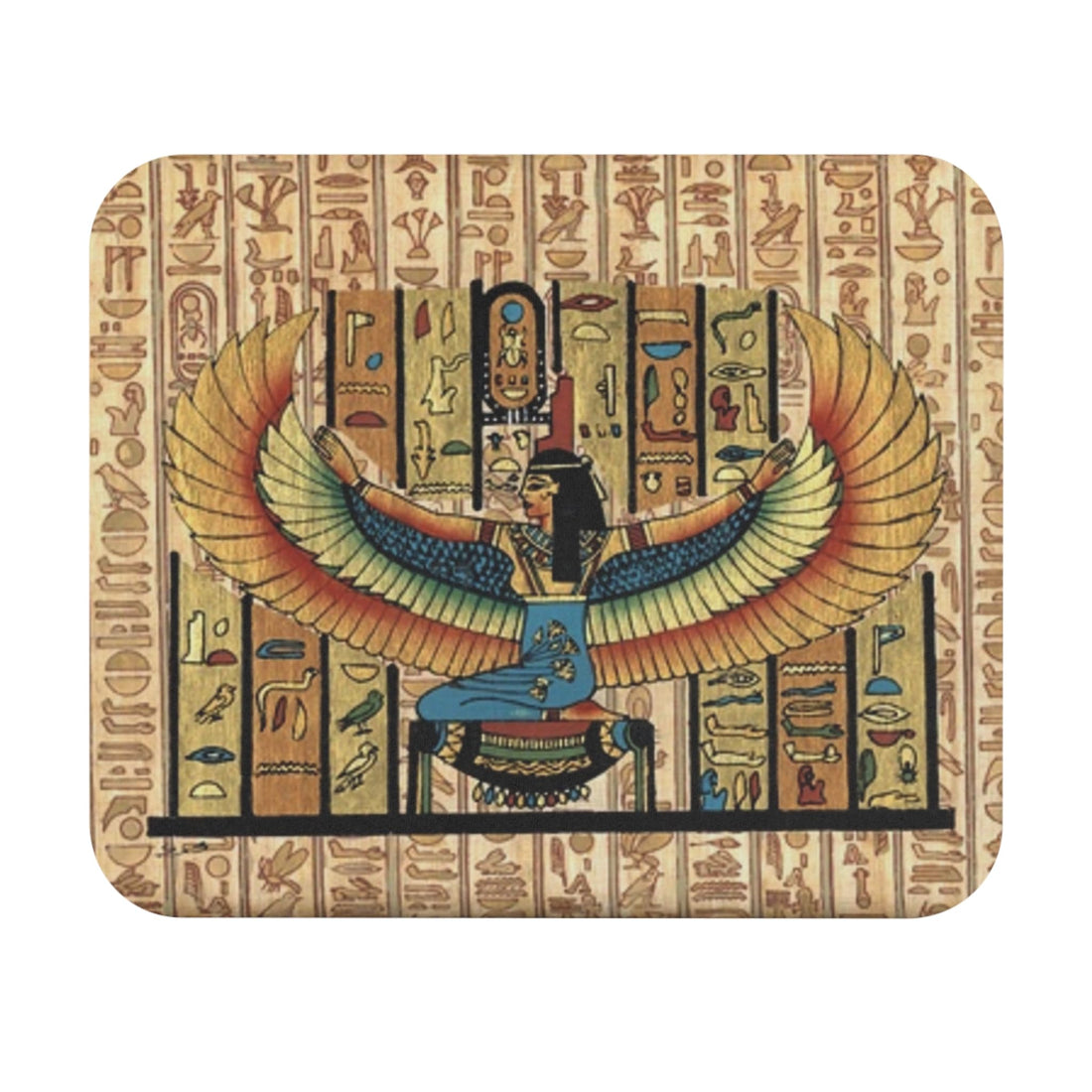 Ancient Egyptian Mouse Pad –The papyrus bears details in a Pharaonic design of the ancient Egyptians captures breathtaking beauty of Egypt. Scene Smooth & Non-Slip Desk Mat for Office Mousepad-339
