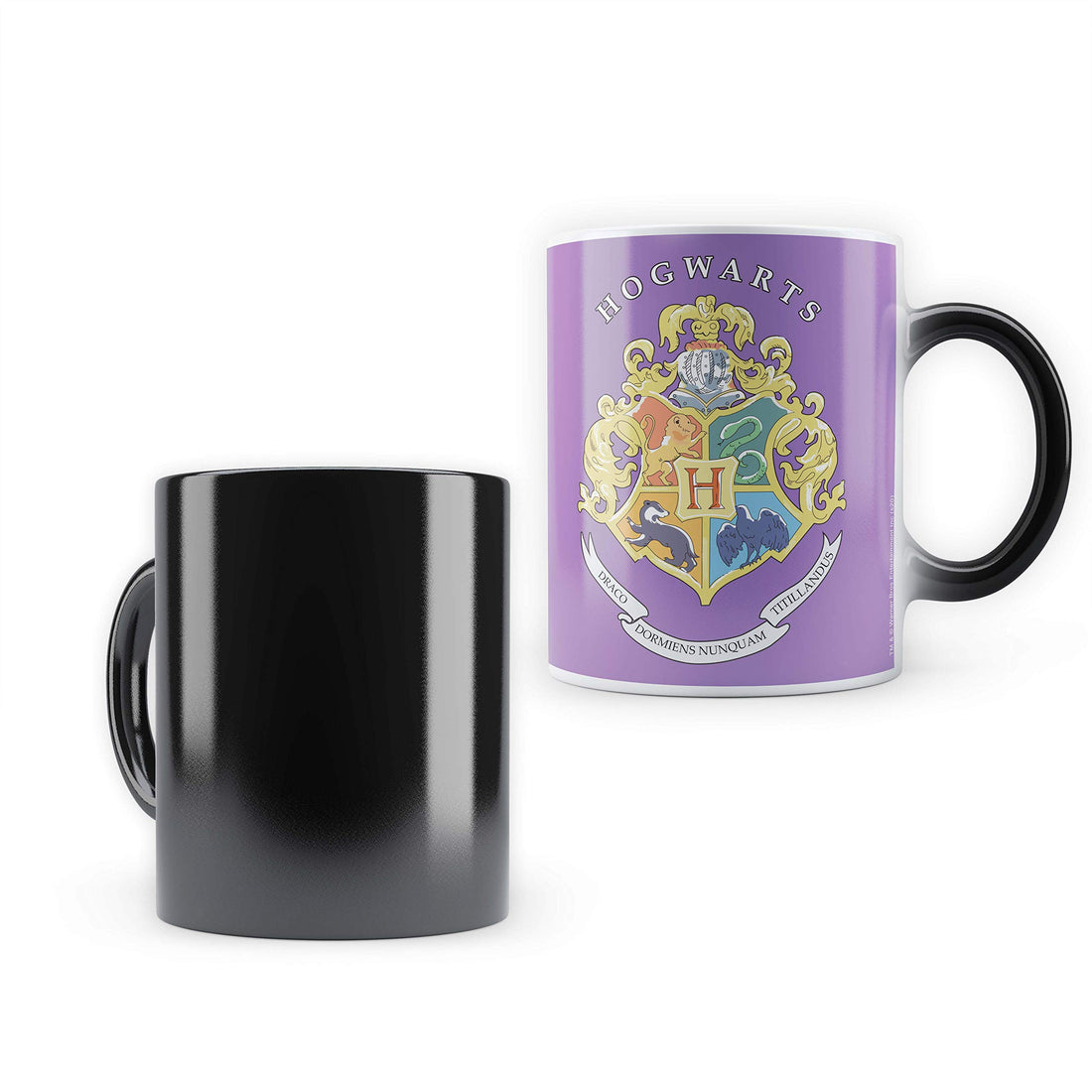 MCSID RAZZ- Harry Potter Purple Crest Morphing Magic Heat Sensitive Mugs Coffee & Tea, Cup Drinkware Ceramic Mugs Official Licensed by Warner Bros USA