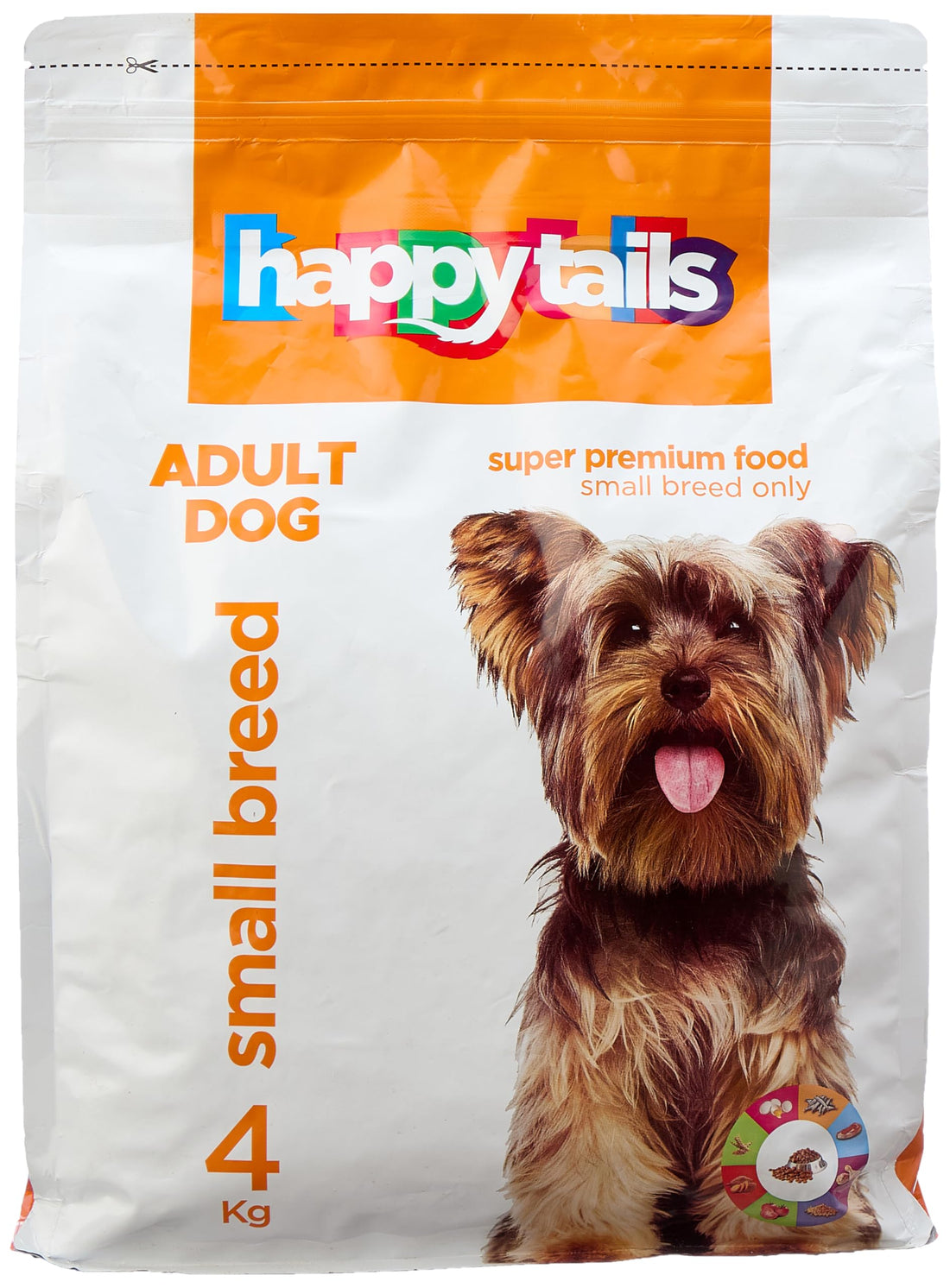 happy tails Small Breed Dry Food for Dogs, 4 Kilograms