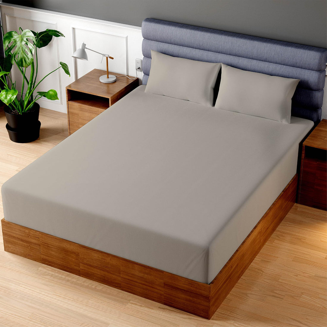 Superity Luxurious Hotel Quality Queen Fitted Sheet 100% Cotton Ultra Soft, Skin-Friendly & Hypoallergenic Deep Pocket Fits 16 Mattress Easy Care & Snug Fit (Queen Size - 60 X 80)