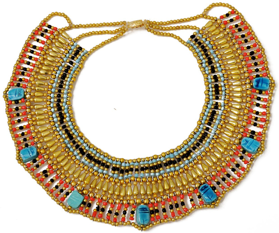 CraftsOfEgypt Cleopatra Egyptian Collar Necklace Design Costume Accessories Halloween