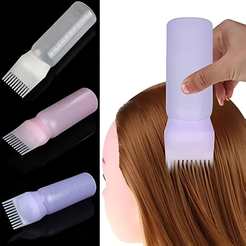 Hair Dye Applicator Oil Bottle | Lightweight Scalp Massage and Dyeing Oil Perfect for Improving Dyeing Experience (3 Bottles)