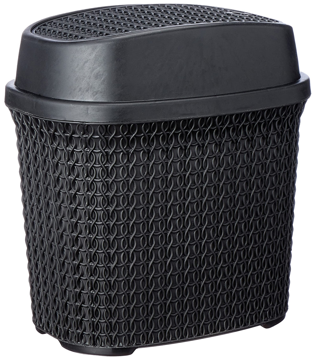 Trash swing bin palm black