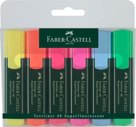 Faber-Castell 48 Textliner (Wallet of 6)